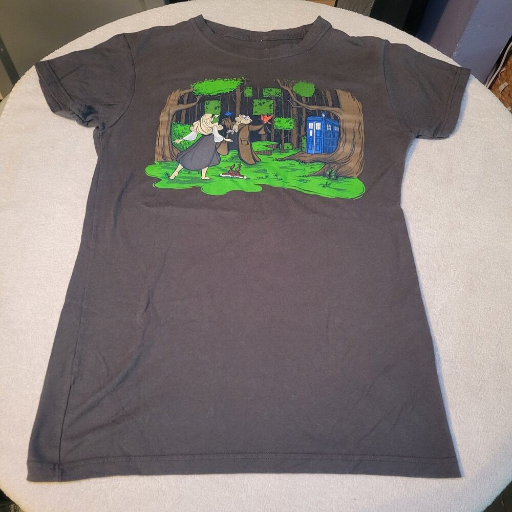 Tee Fury Shirt-New XL- Doctor Who and Sleeping Beauty Mash Up Once Upon A Dream